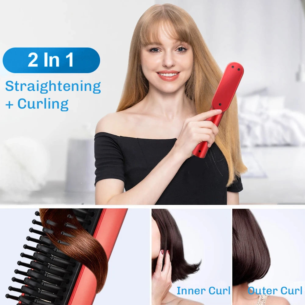 HotBrush™ - Wireless Hair Straightener